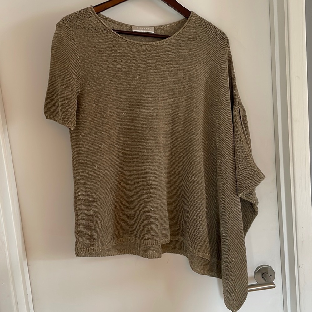 Gold Flecked Asymmetric Top -S